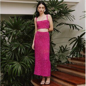 MI LUZ SKIRT IN HOT PINK No Pise La Grama